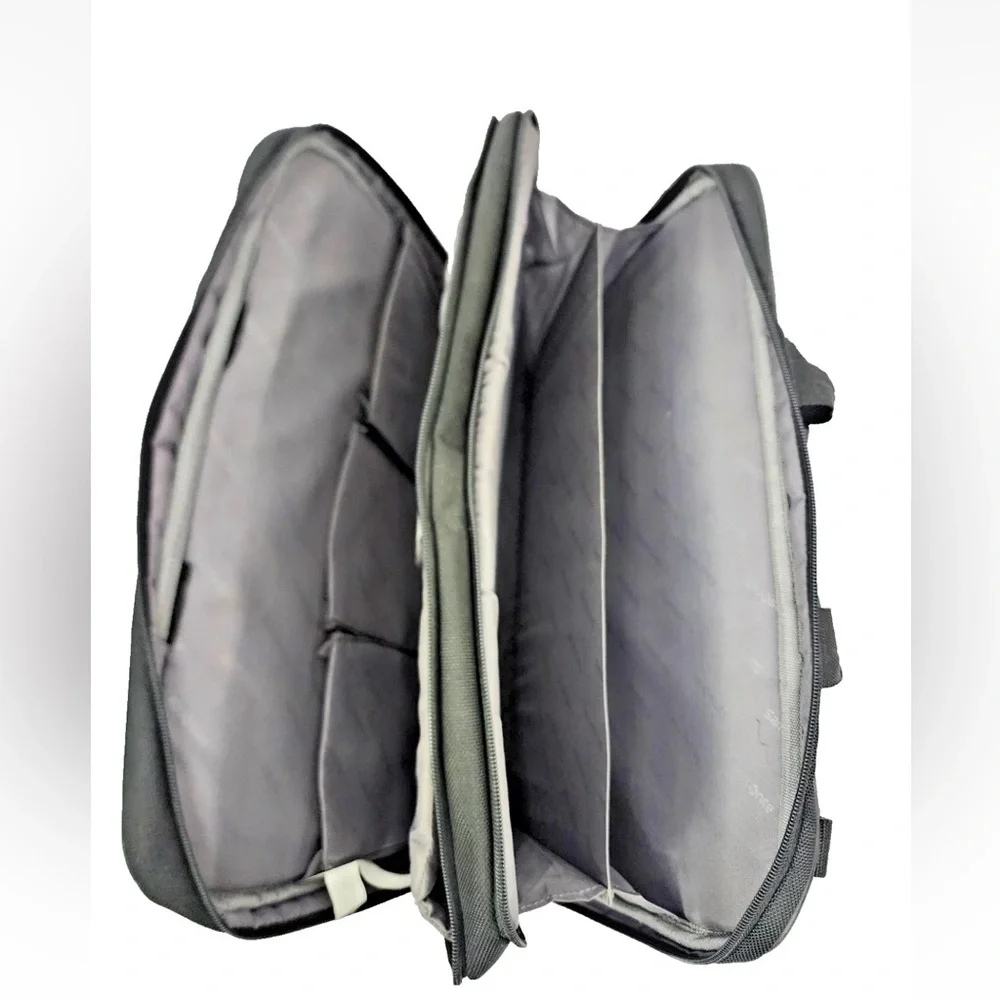 Samsonite 1910 Black Laptop Nylon Briefcase 17” Expandadle